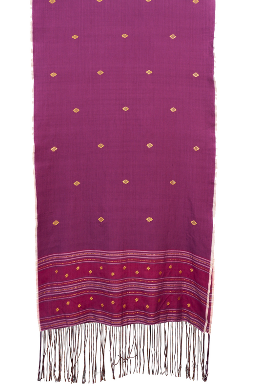 Mangosteen Shawl in Royal Pahang Weave