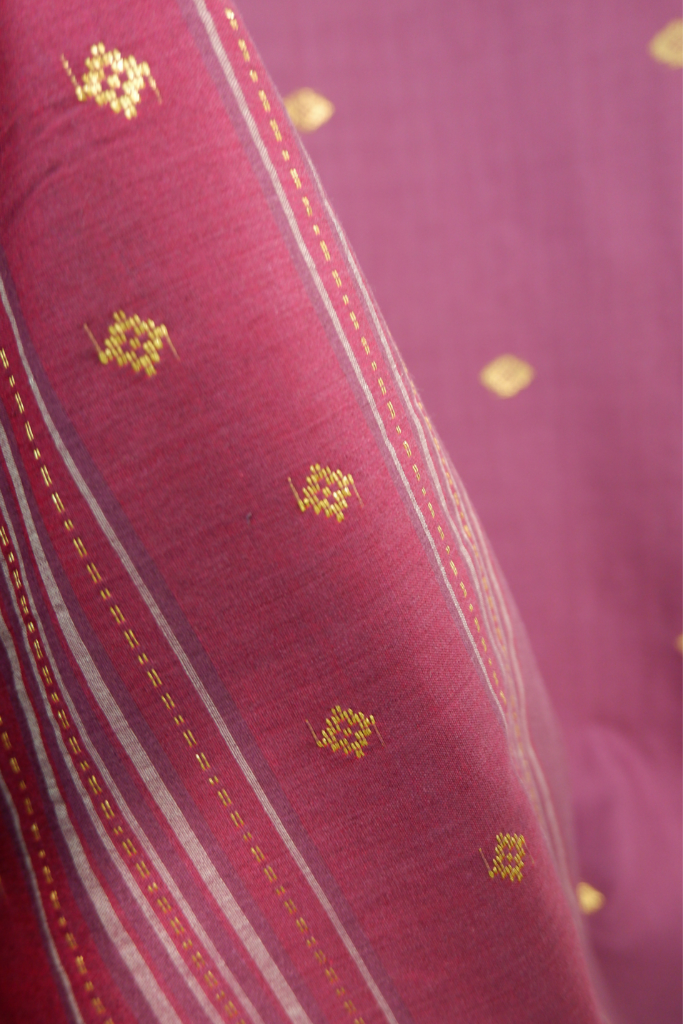 Mangosteen Shawl in Royal Pahang Weave