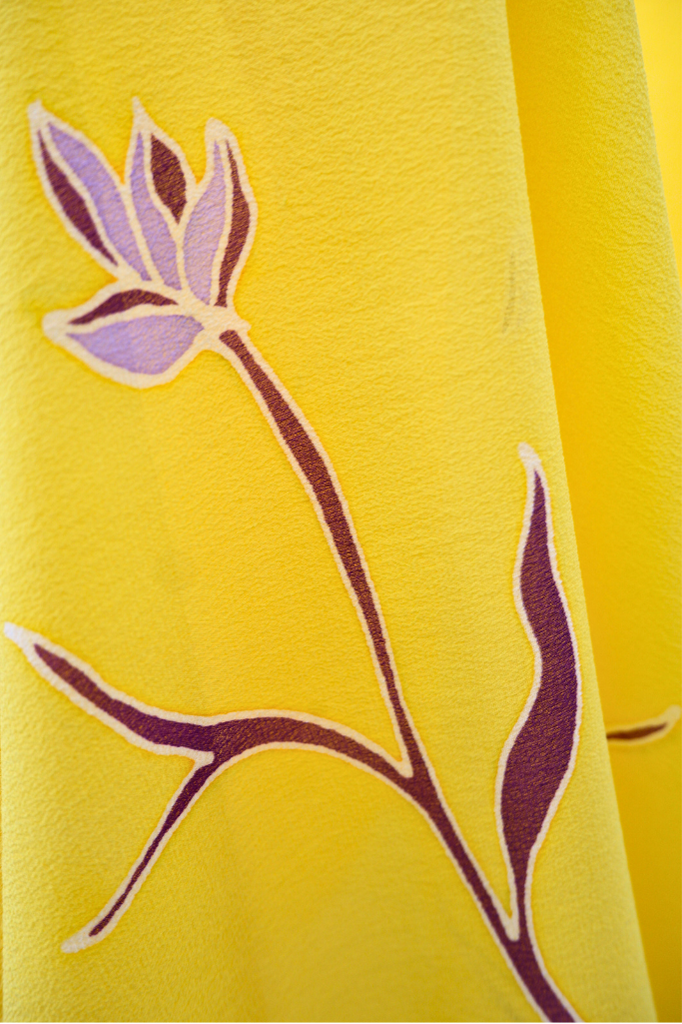 Royal Yellow Batik Loose Fabric Length (4.2m)