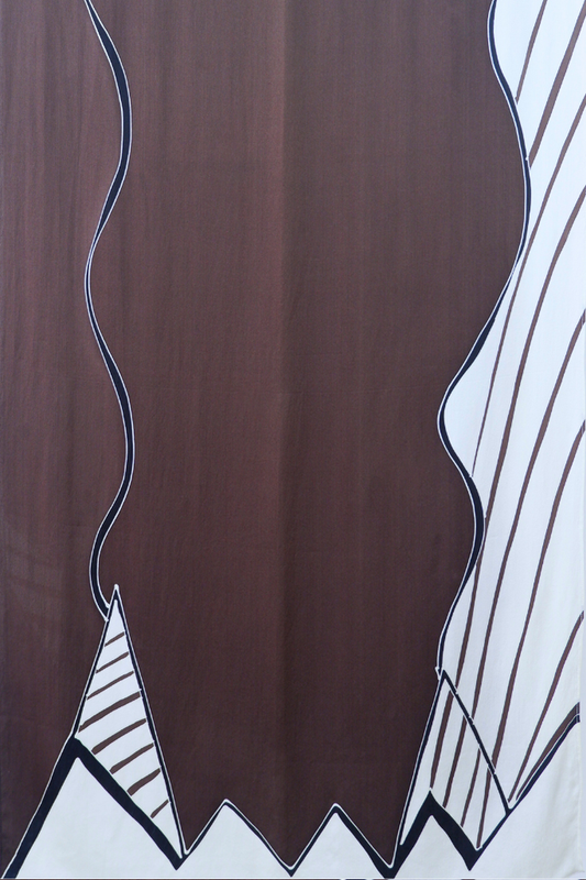 Cocoa Batik Silk Shawl