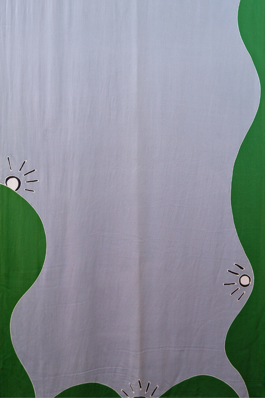 Grey Batik Silk Shawl