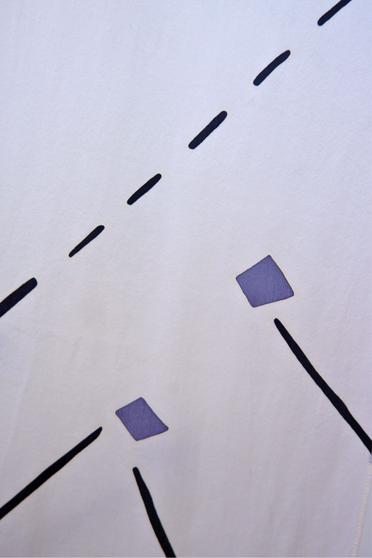 Grey Batik Silk Shawl