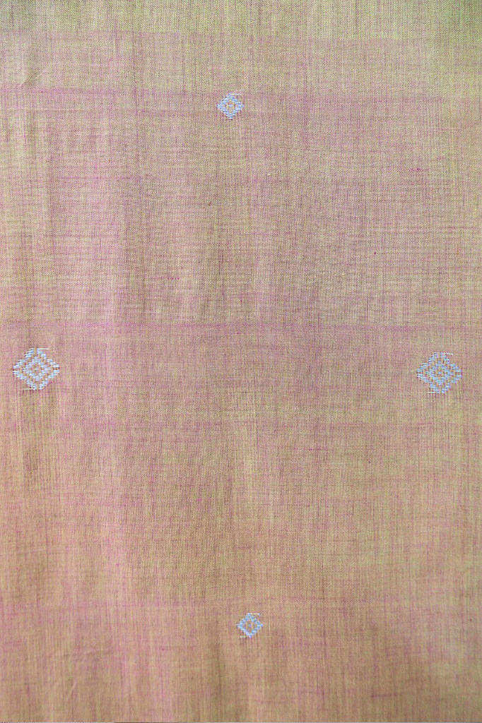Peach Dual-Tone Loose Fabric Length in Royal Pahang Weave (4.5m)