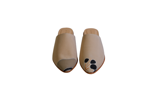 Beige Alhambra Mules