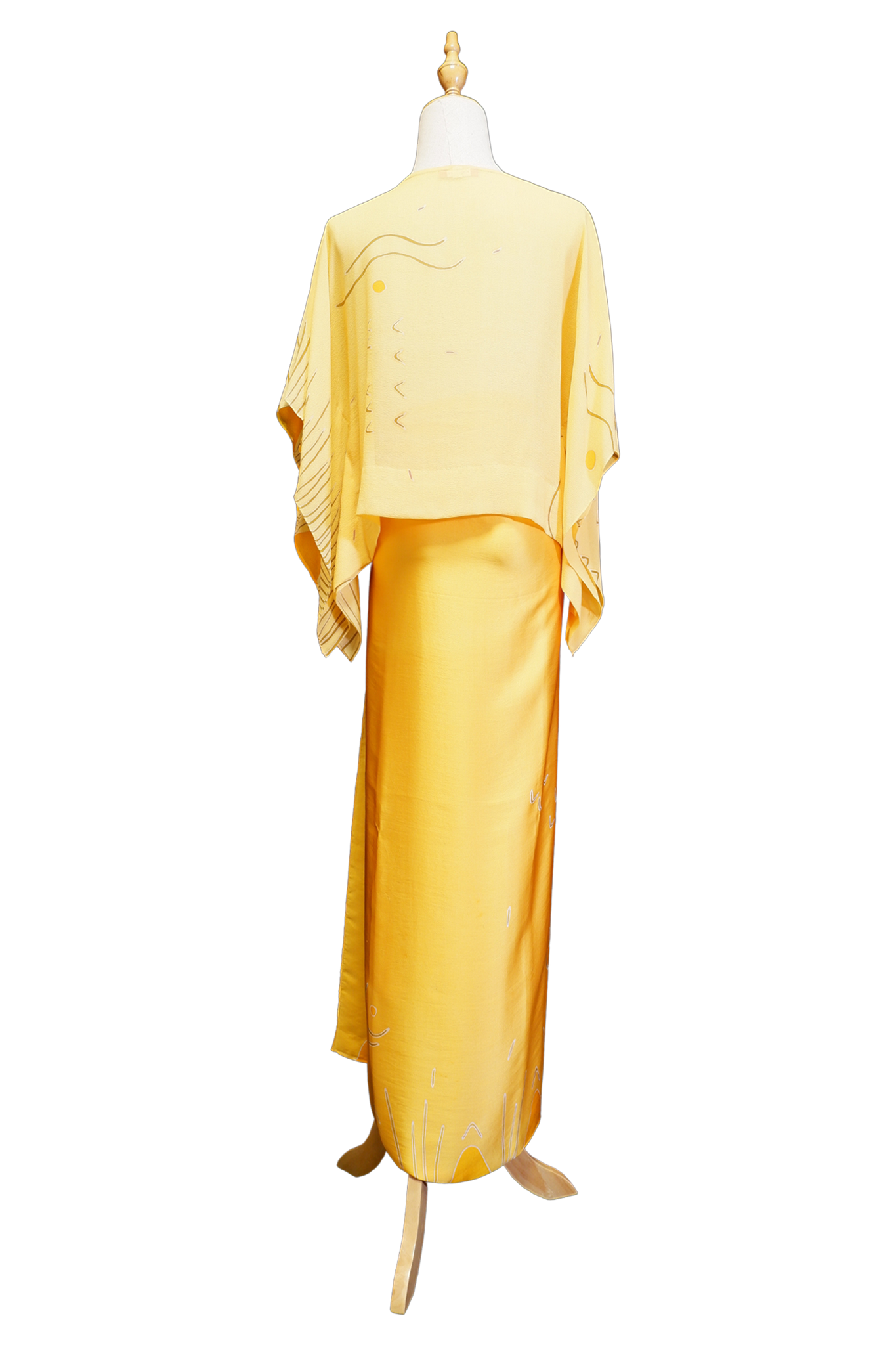 Pink Jambu - Kaftan Blouse & Pareo Ensemble