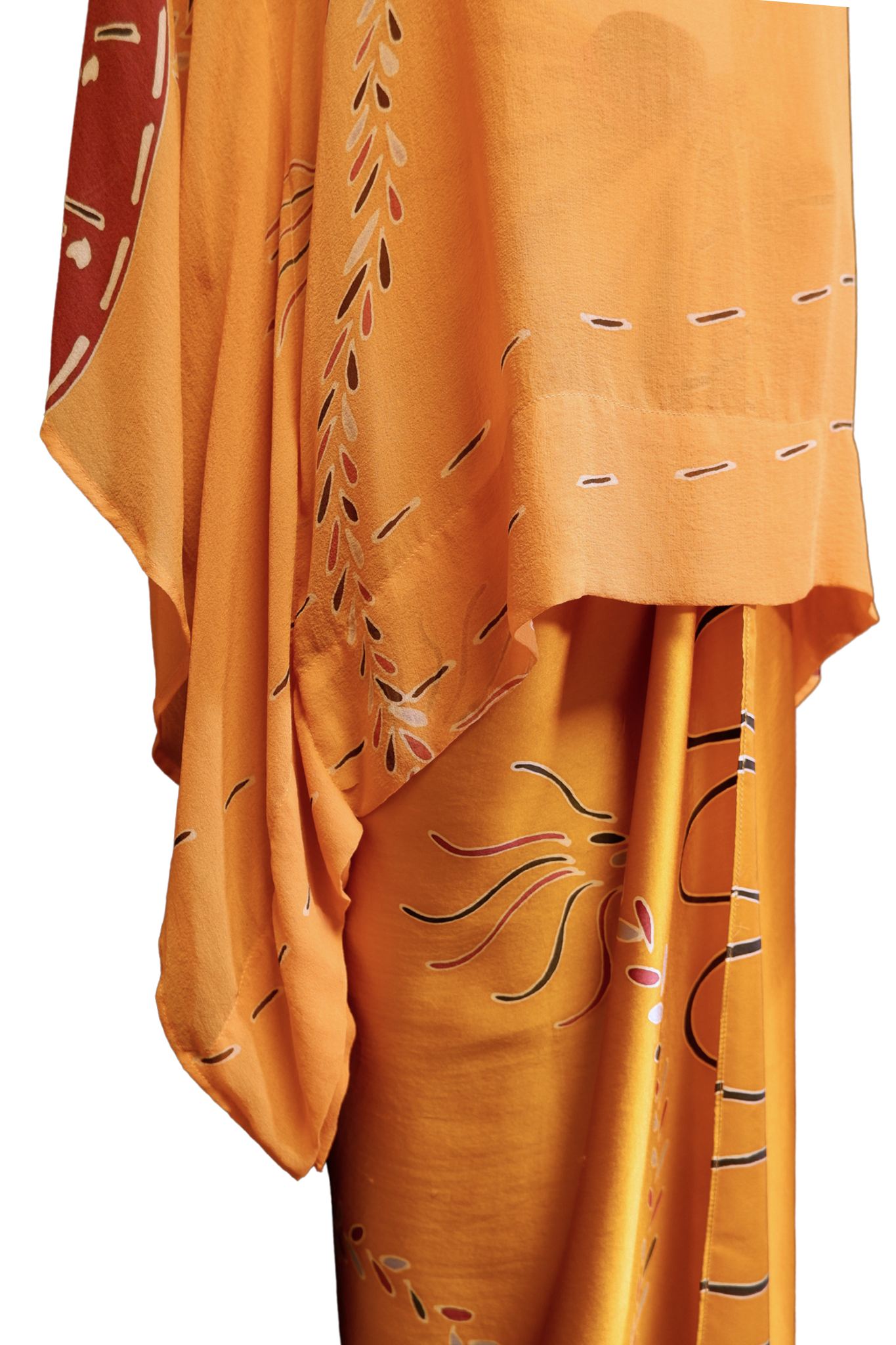 Pink Jambu - Kaftan Blouse & Pareo Ensemble