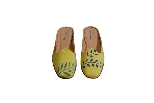 Marigold Heeled Santiago Mules