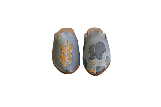 Grey Valencia Mules