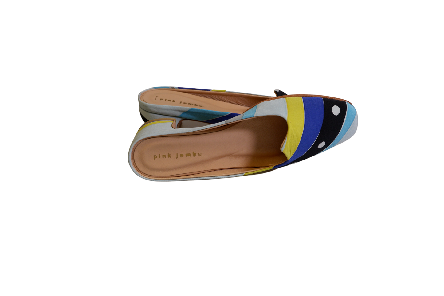 Multicoloured Heeled Santiago Mules