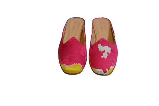 Red Heeled Santiago Mules