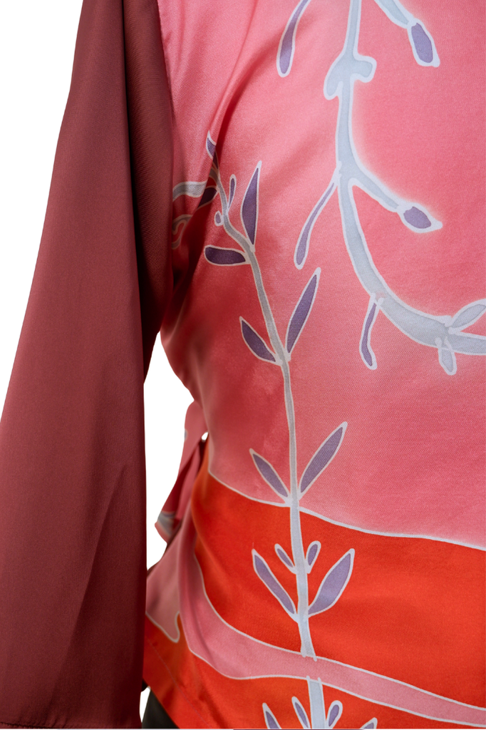 Wrap Blouse & Pareo Batik Ensemble