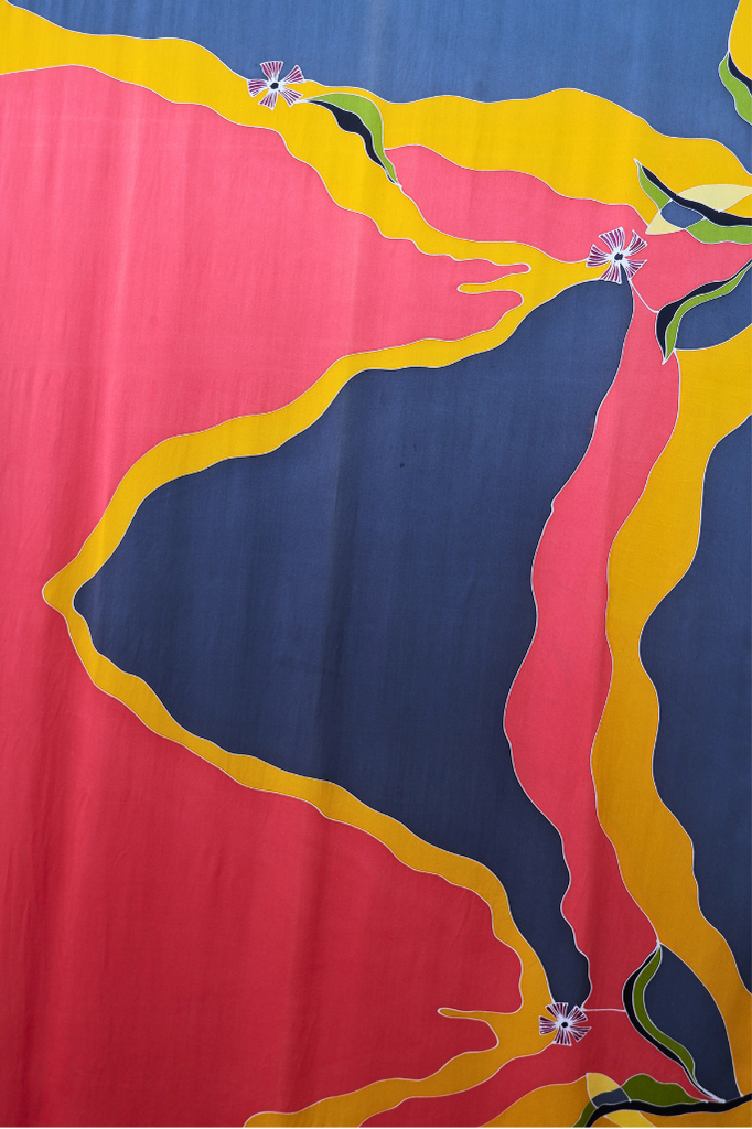 Multicolour Batik Loose Fabric Length (4.2m)