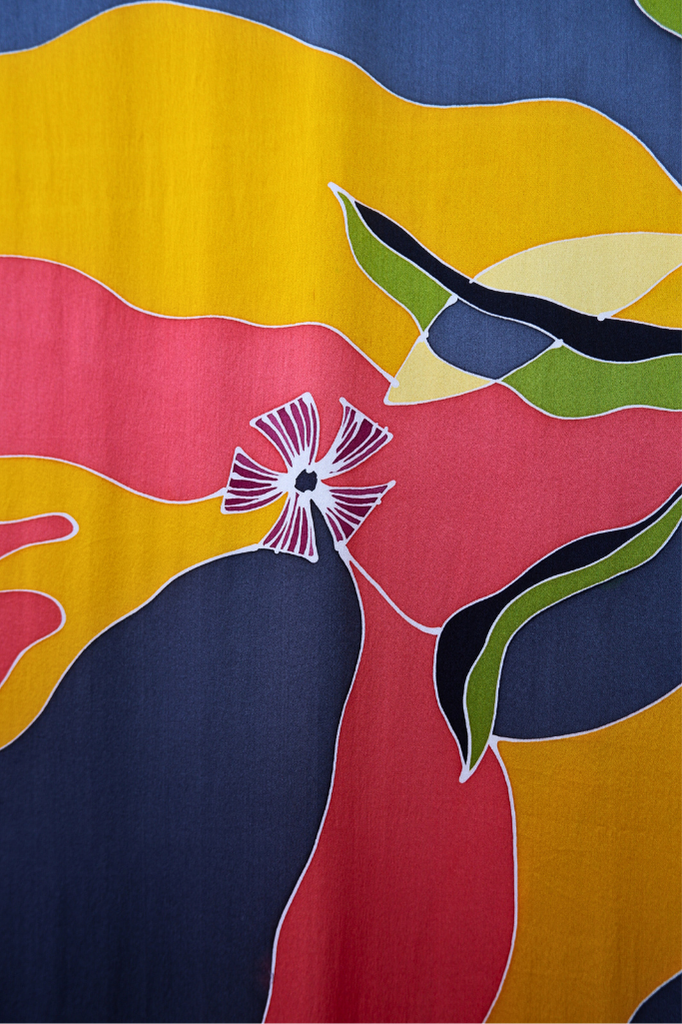 Multicolour Batik Loose Fabric Length (4.2m)