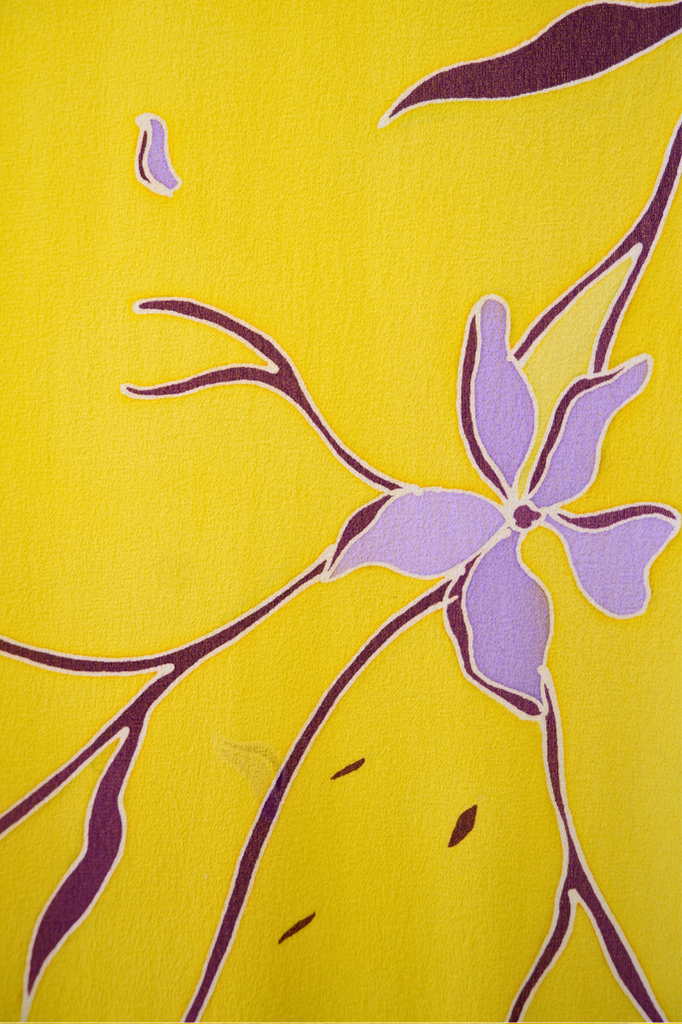 Royal Yellow Batik Loose Fabric Length (4.2m)