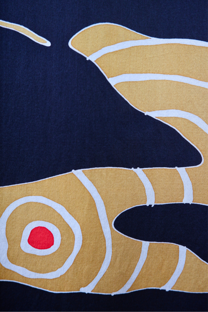 Charcoal Batik Silk Shawl