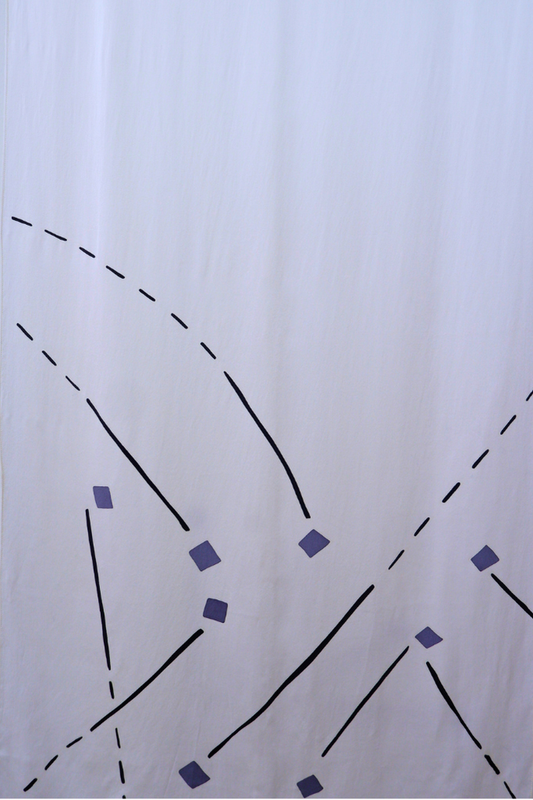 Grey Batik Silk Shawl