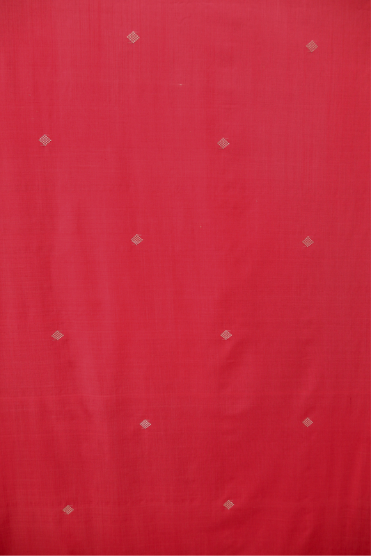 Red Loose Fabric Length in Royal Pahang Weave (4.5m)